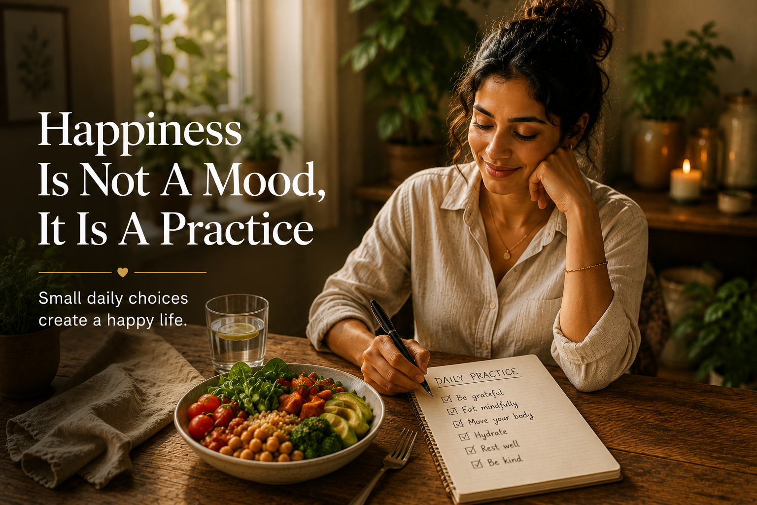 Happiness Is Not A Mood, It Is A Practice